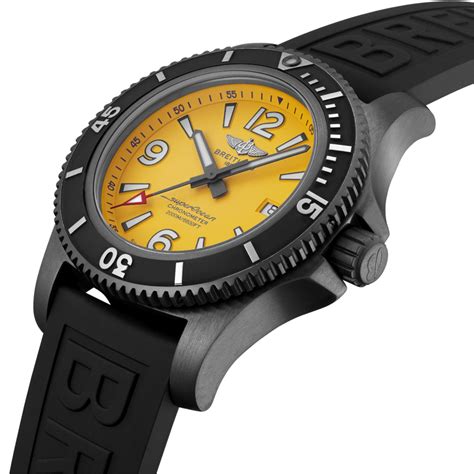 breitling superocean 46 leather strap|breitling chronomat rubber strap.